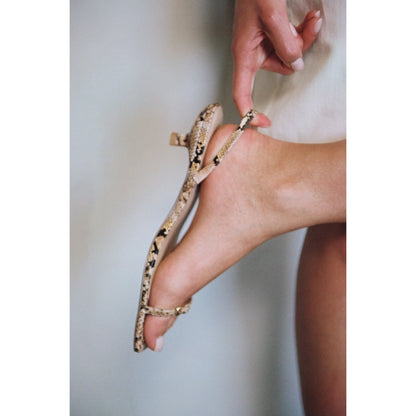 Matisse Footwear Fernando heeled sandal Tan Multi Snake