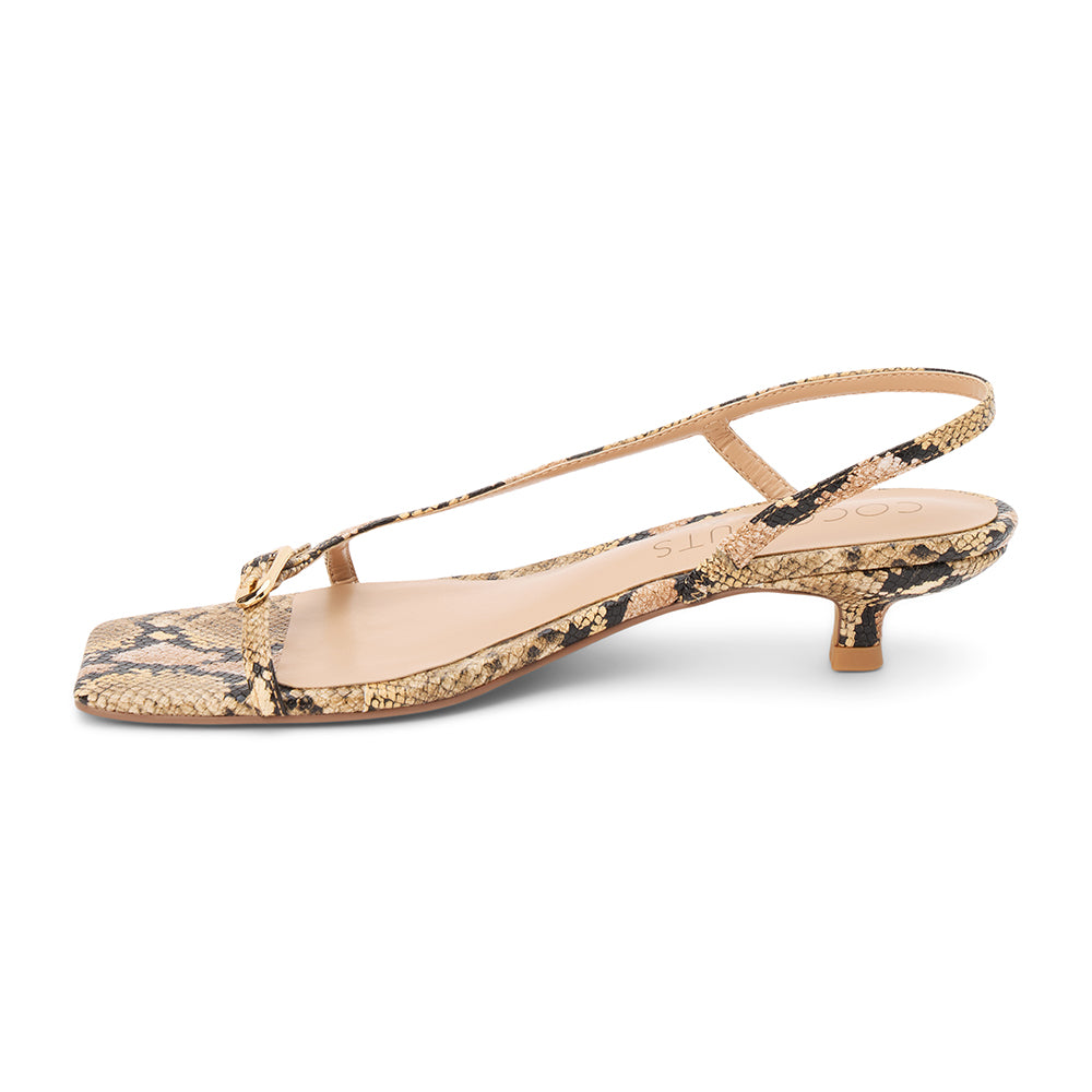 Matisse Footwear Fernando heeled sandal Tan Multi Snake