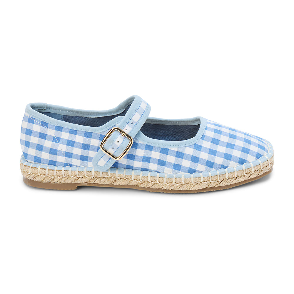 Matisse Footwear Meg mary jane flat Blue Gingham