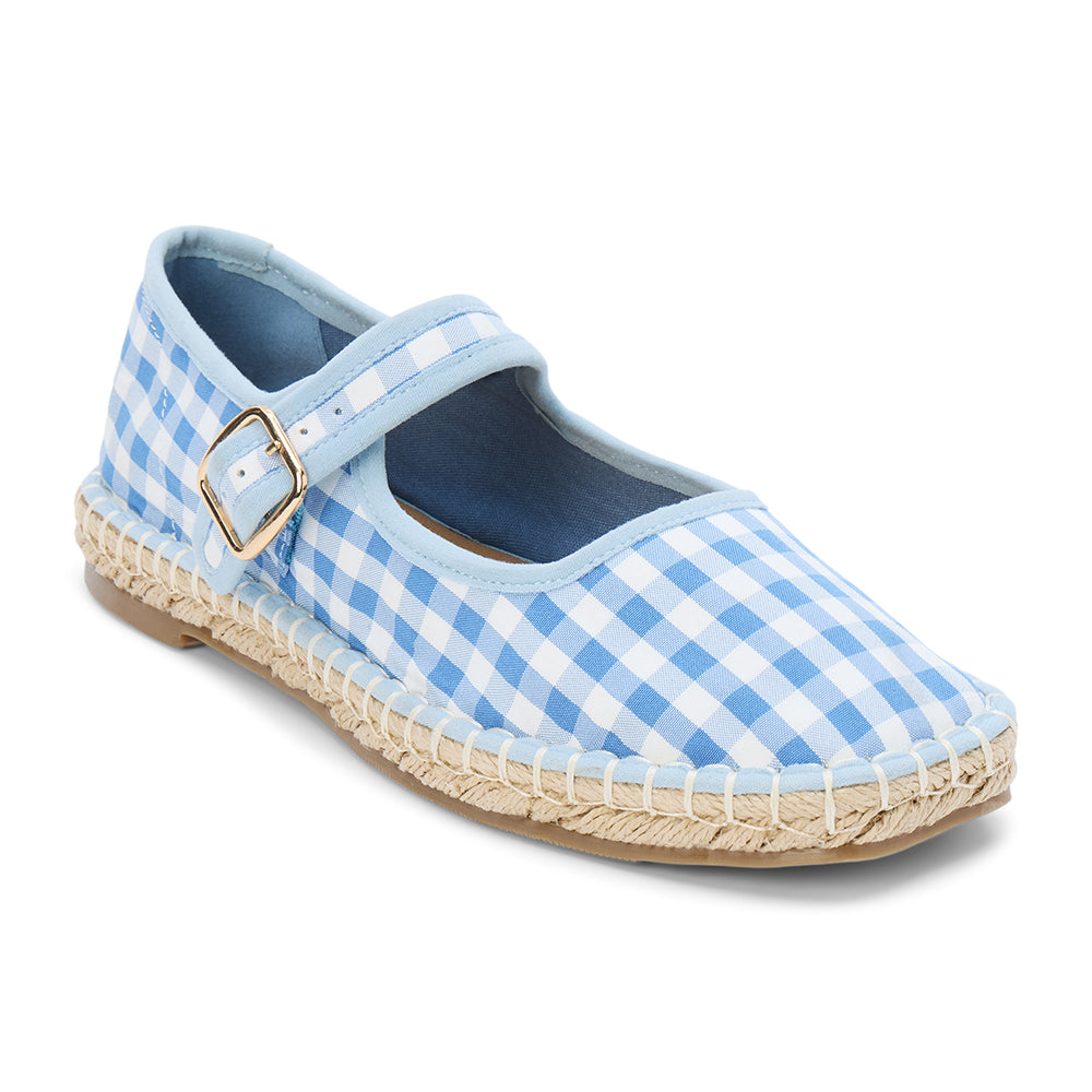 Matisse Footwear Meg mary jane flat Blue Gingham