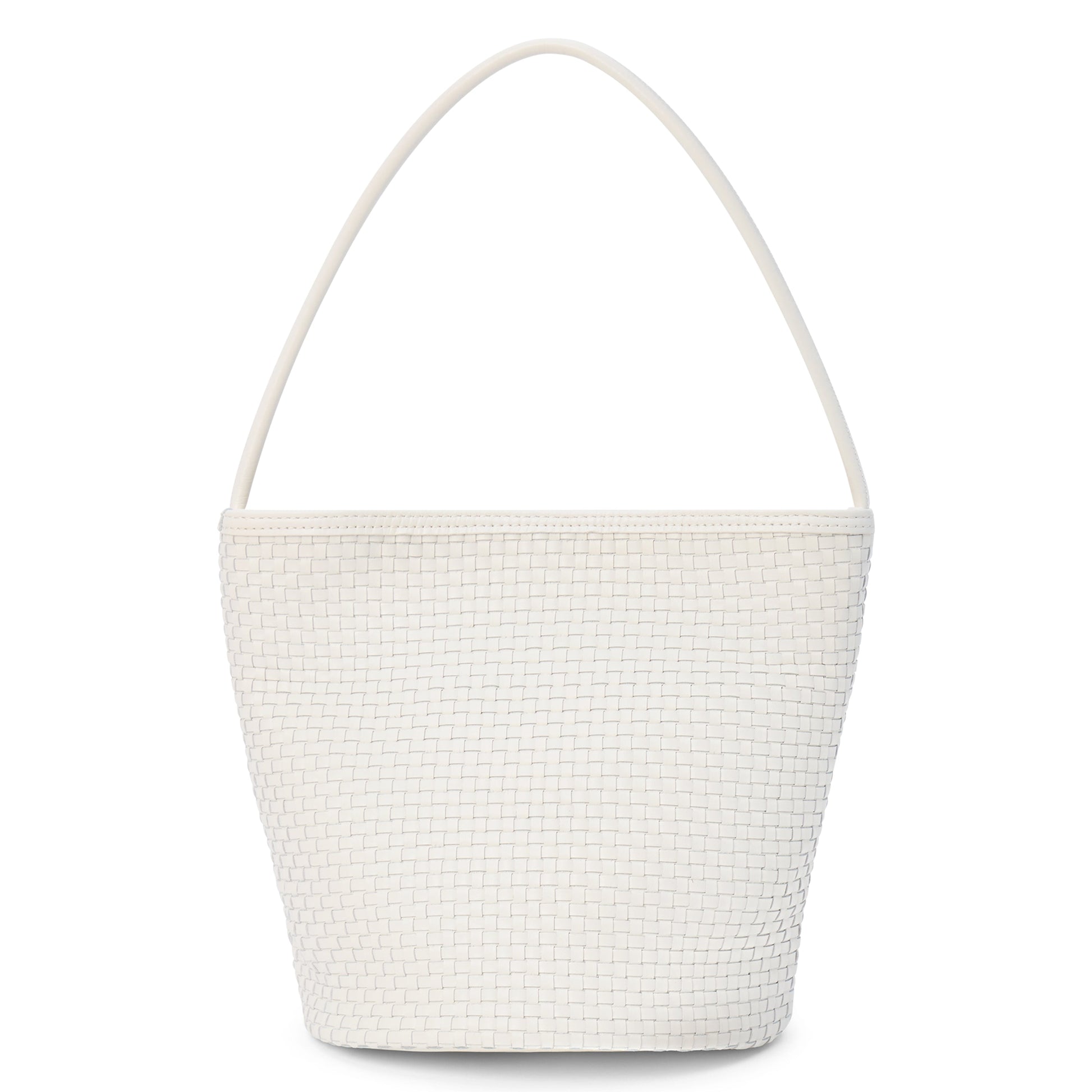 Matisse Footwear Vancouver woven bucket bag Ivory