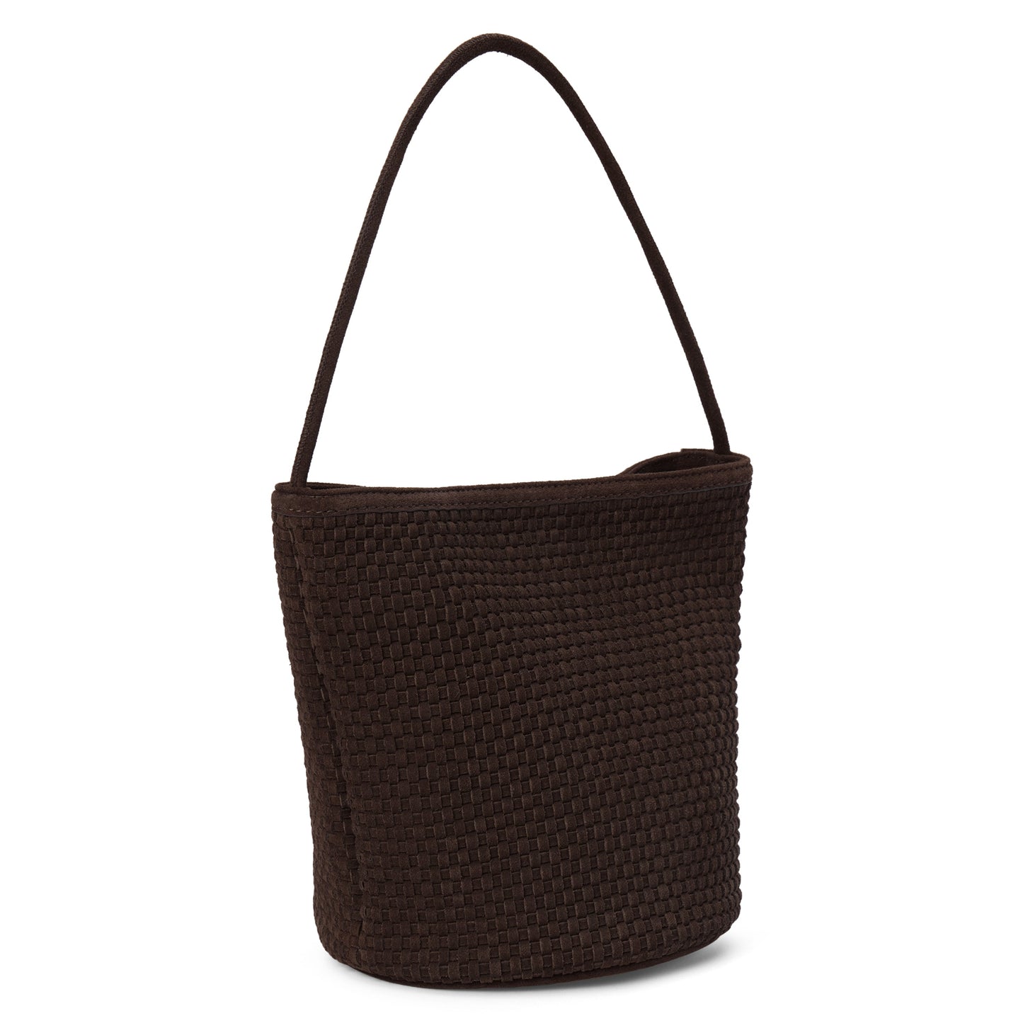 Matisse Footwear Vancouver woven bucket bag Chocolate