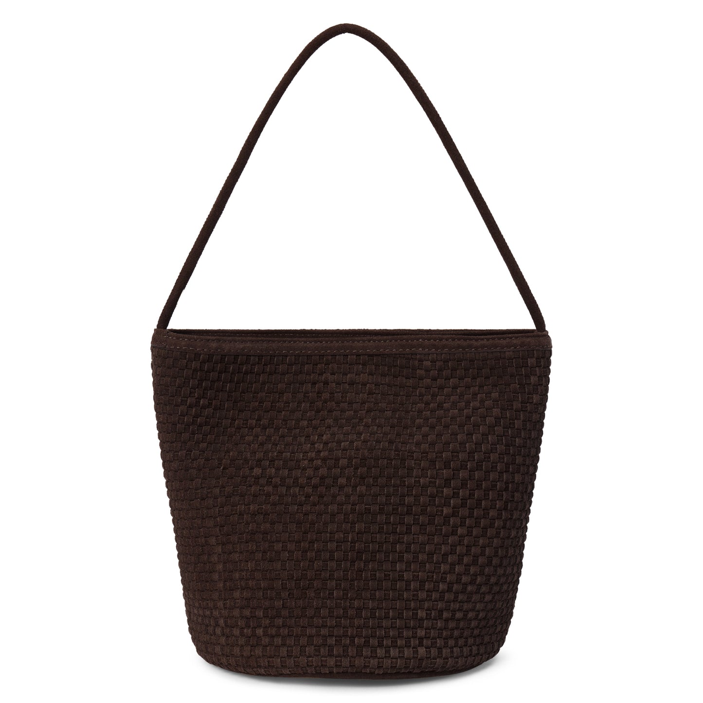 Matisse Footwear Vancouver woven bucket bag Chocolate