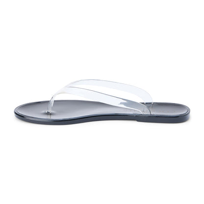 Matisse Footwear Olsen flip flop sandal Clear/Black