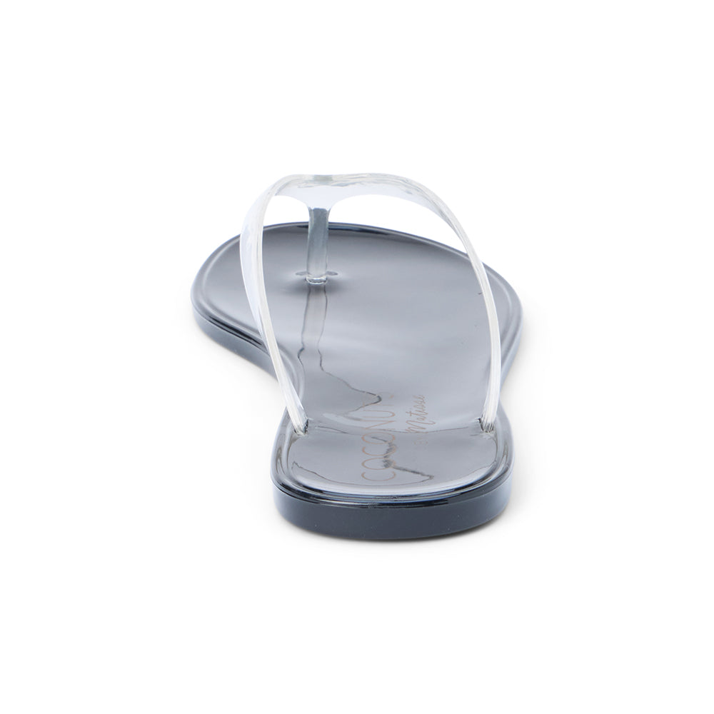 Matisse Footwear Olsen flip flop sandal Clear/Black
