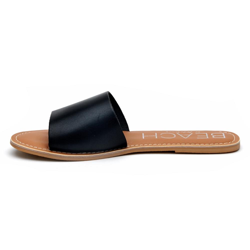 Matisse Footwear Cabana slide sandal Black Leather