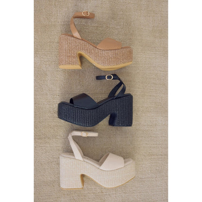 Matisse Footwear Arden platform sandal Cognac
