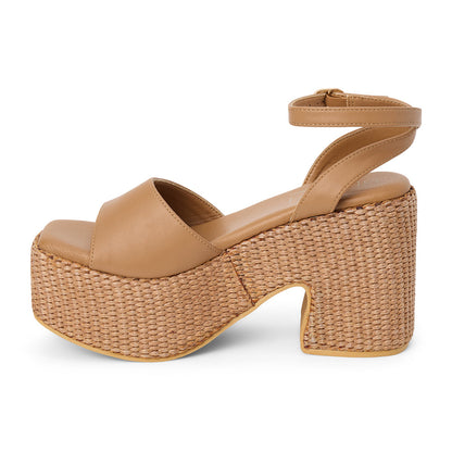 Matisse Footwear Arden platform sandal Cognac