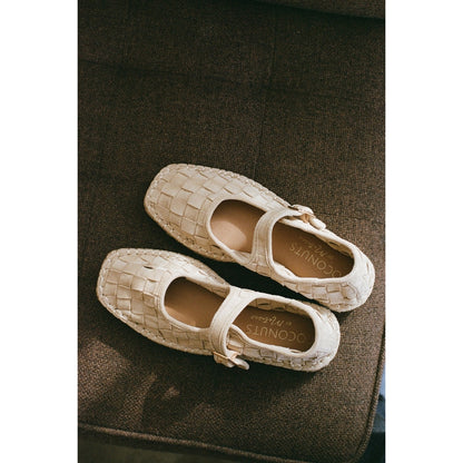 Matisse Footwear Meg mary jane flat Natural Weave
