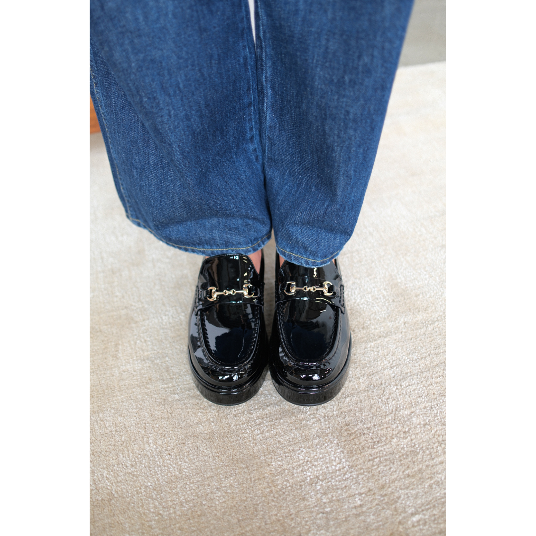 Matisse Footwear Kimbra platform loafer Black Patent