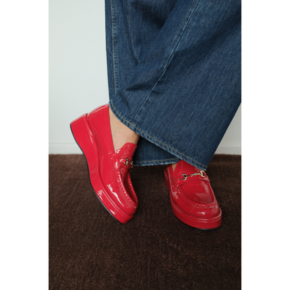 Matisse Footwear Kimbra platform loafer Red Patent