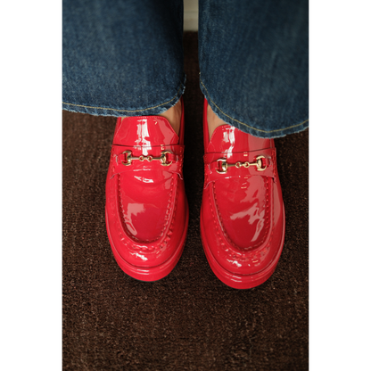 Matisse Footwear Kimbra platform loafer Red Patent