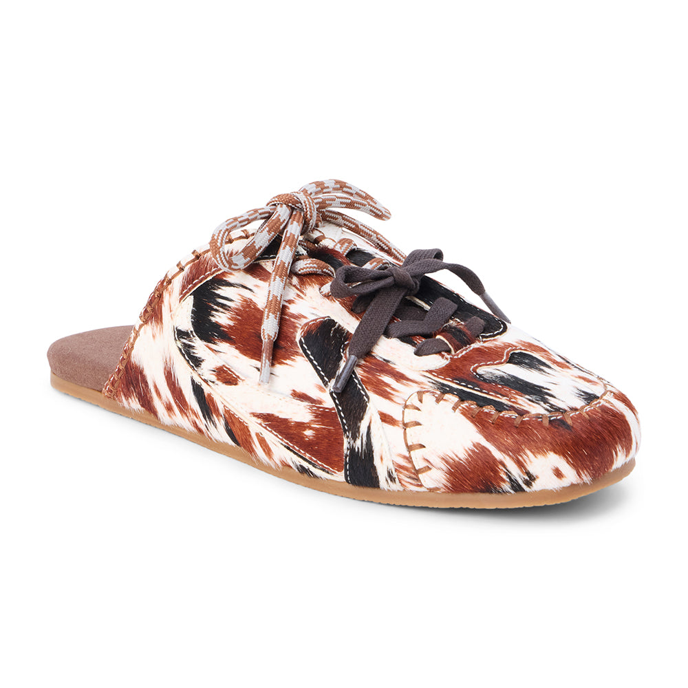 Matisse Footwear Devyn sneaker mule Brown/White Cow Hair