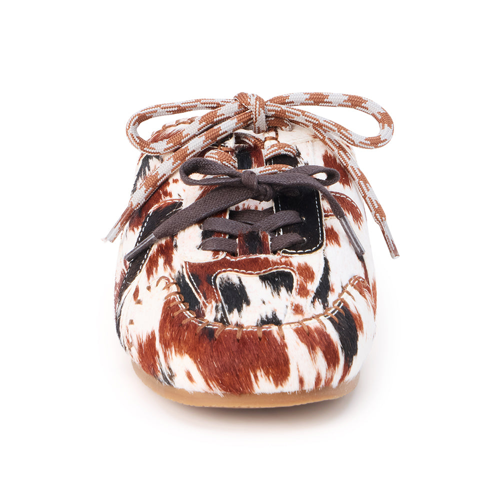 Matisse Footwear Devyn sneaker mule Brown/White Cow Hair