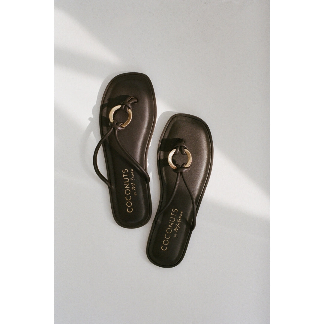 Matisse Footwear Mission thong sandal Dark Brown