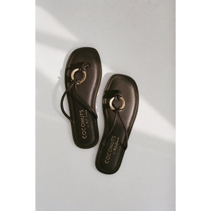 Matisse Footwear Mission thong sandal Dark Brown