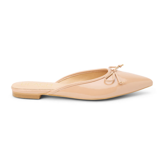 Matisse Footwear Reggie flat mule Nude Patent