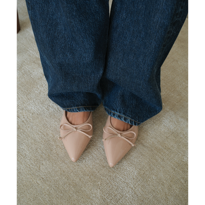 Matisse Footwear Reggie flat mule Nude Patent