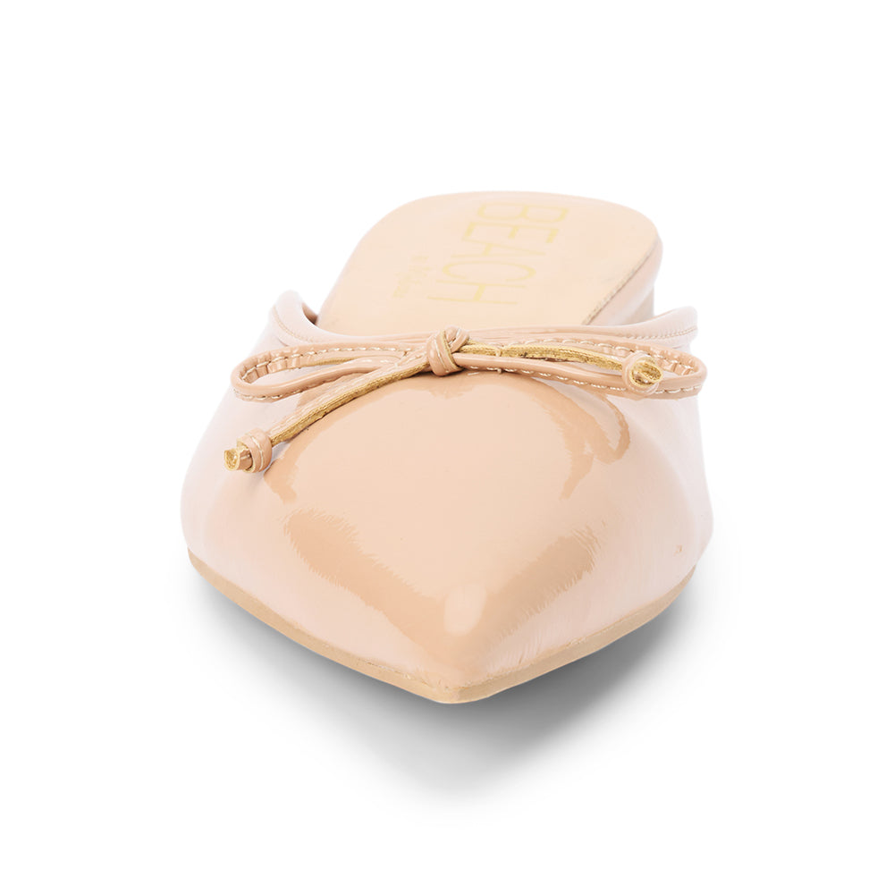 Matisse Footwear Reggie flat mule Nude Patent