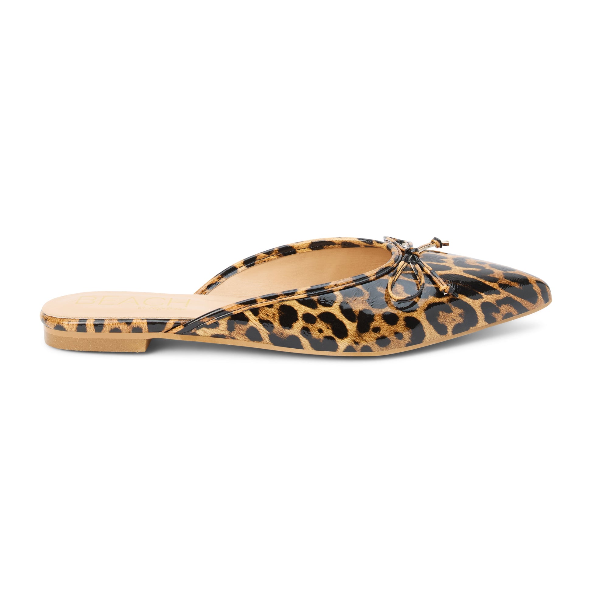 Matisse Footwear Reggie flat mule Leopard Patent