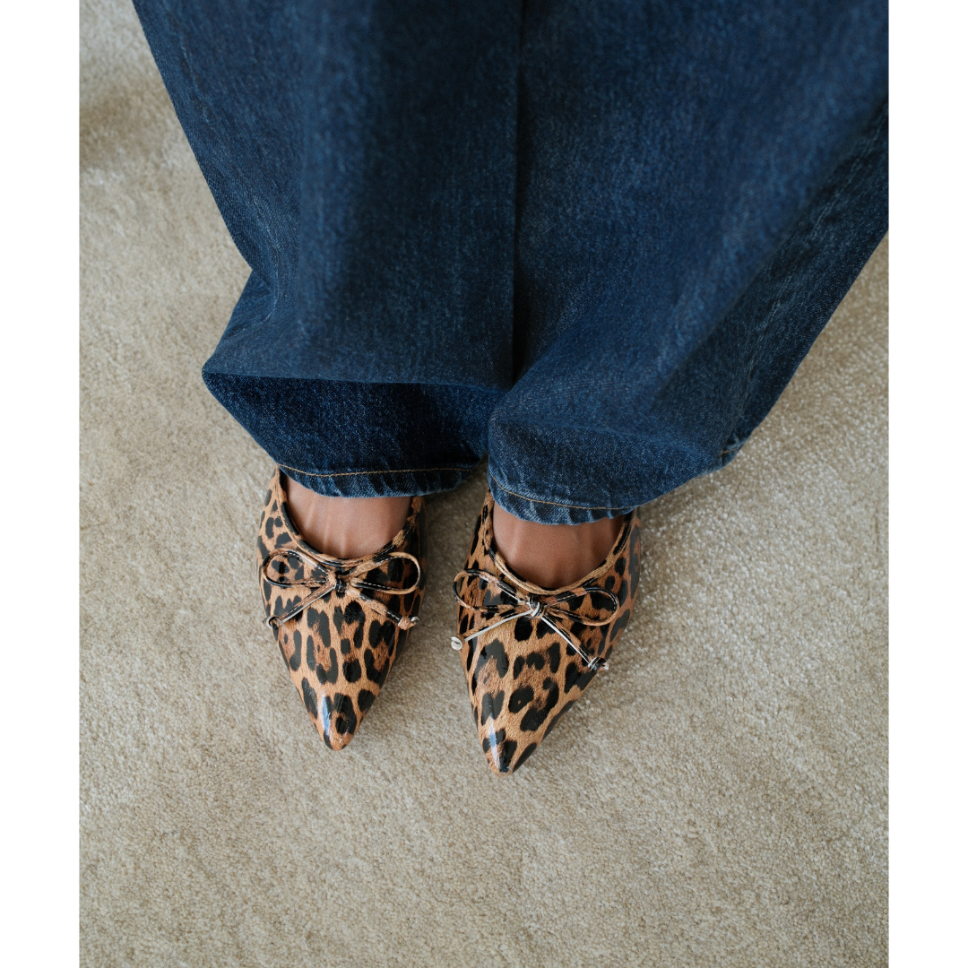 Matisse Footwear Reggie flat mule Leopard Patent