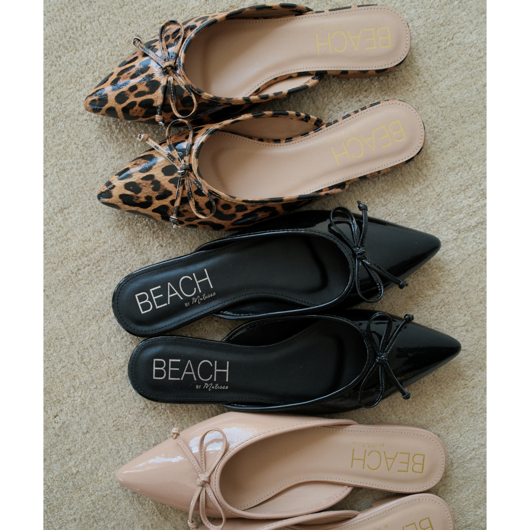 Matisse Footwear Reggie flat mule Leopard Patent