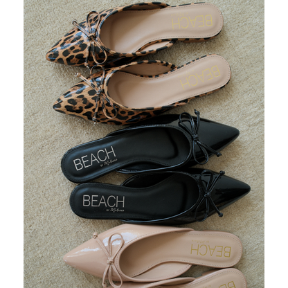 Matisse Footwear Reggie flat mule Leopard Patent