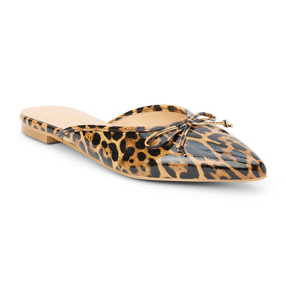 Matisse Footwear Reggie flat mule Leopard Patent