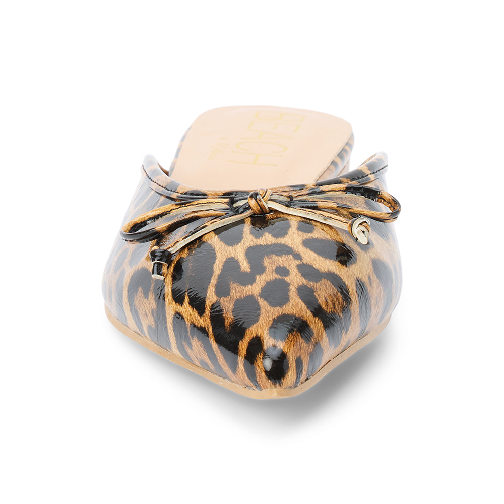 Matisse Footwear Reggie flat mule Leopard Patent