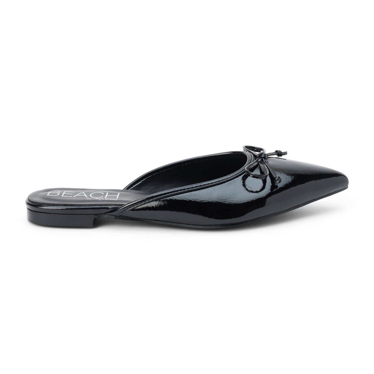 Matisse Footwear Reggie flat mule Black Patent