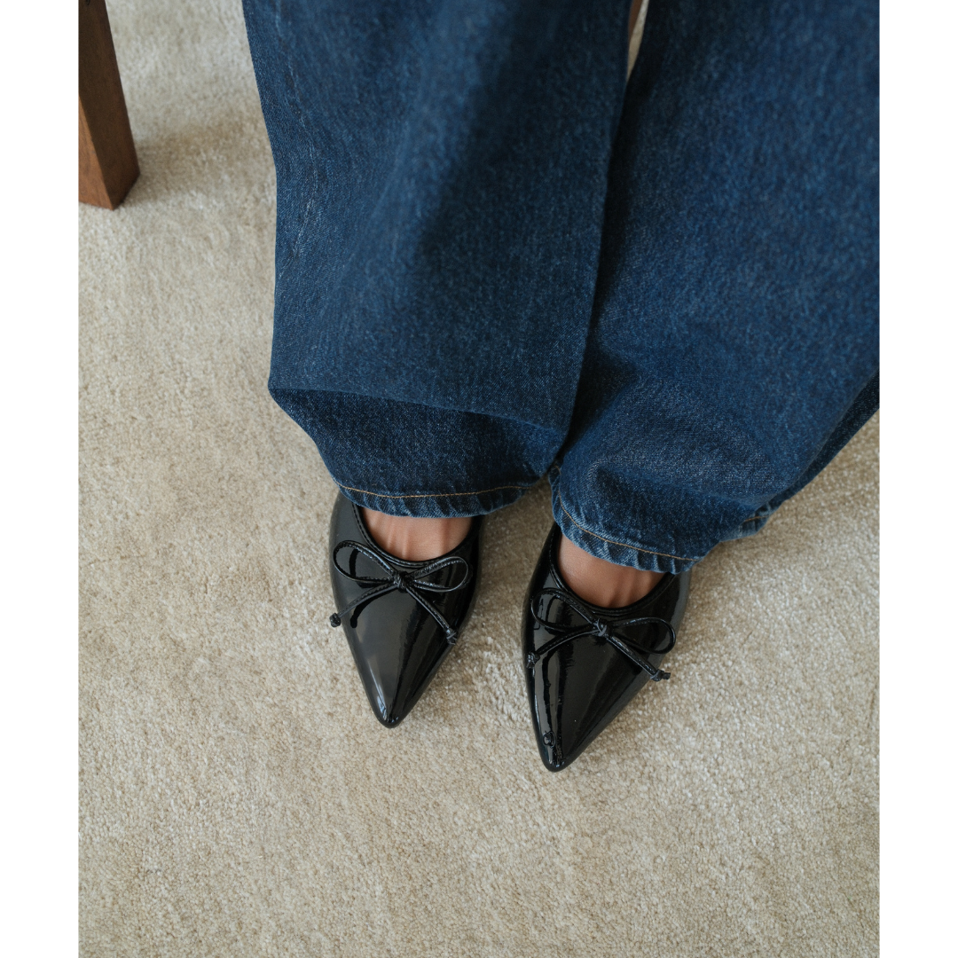 Matisse Footwear Reggie flat mule Black Patent