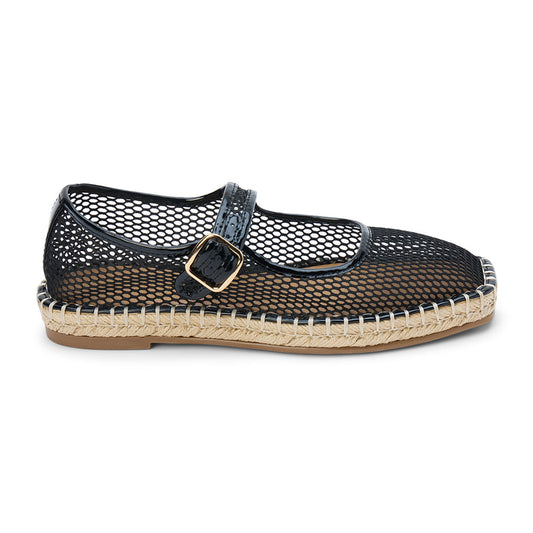 Matisse Footwear Meg mary jane flat Black Mesh
