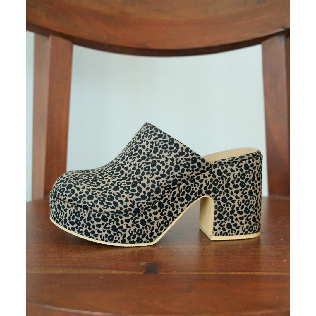 Matisse Footwear Jayde platform mule Tan Leopard