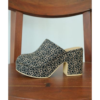 Matisse Footwear Jayde platform mule Tan Leopard