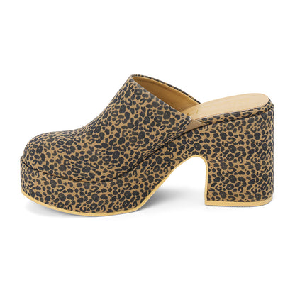Matisse Footwear Jayde platform mule Tan Leopard