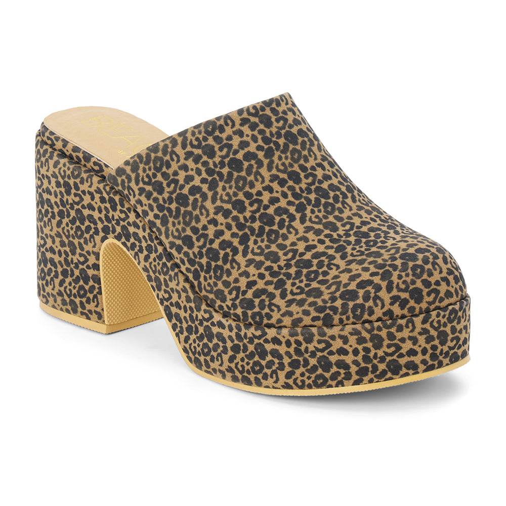 Matisse Footwear Jayde platform mule Tan Leopard