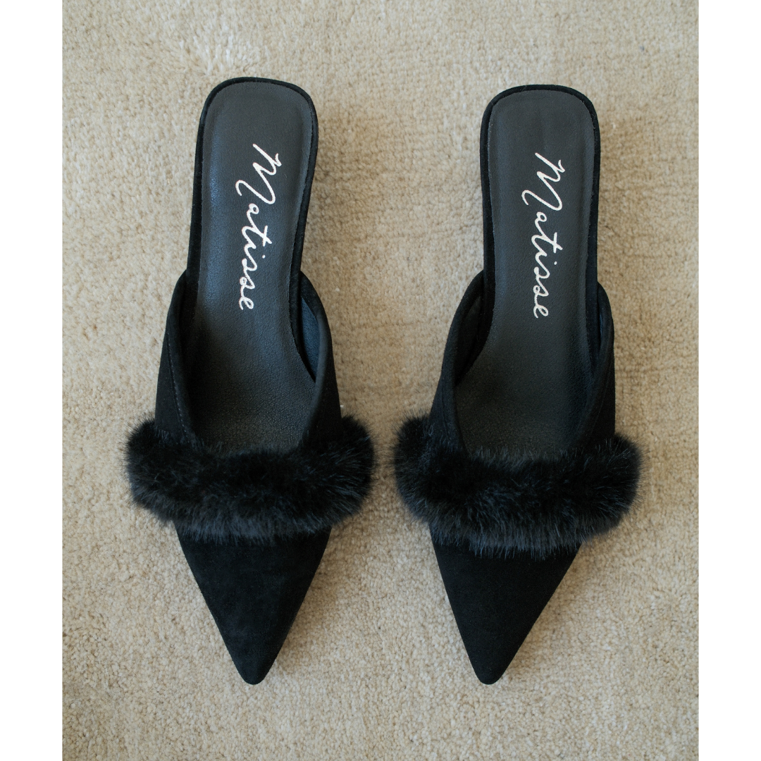 Matisse Footwear Kellan heeled mule Black Suede