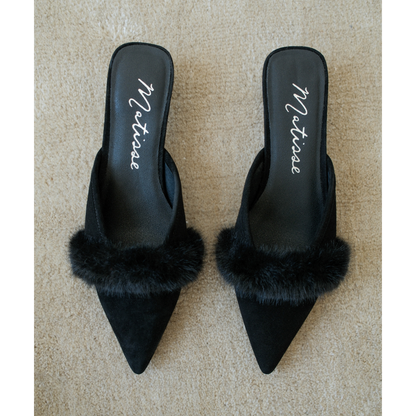 Matisse Footwear Kellan heeled mule Black Suede