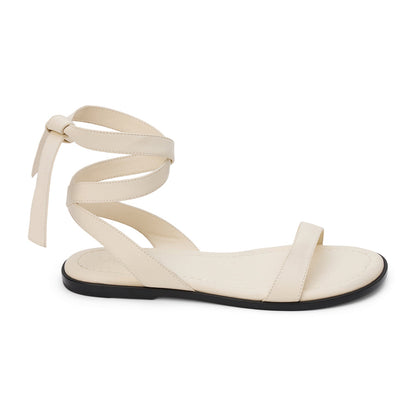 Matisse Footwear Danielle ankle wrap sandal Ivory