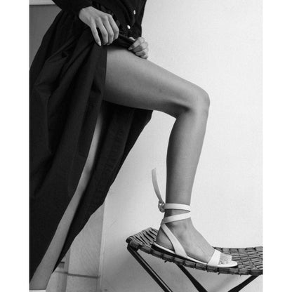 Matisse Footwear Danielle ankle wrap sandal Ivory