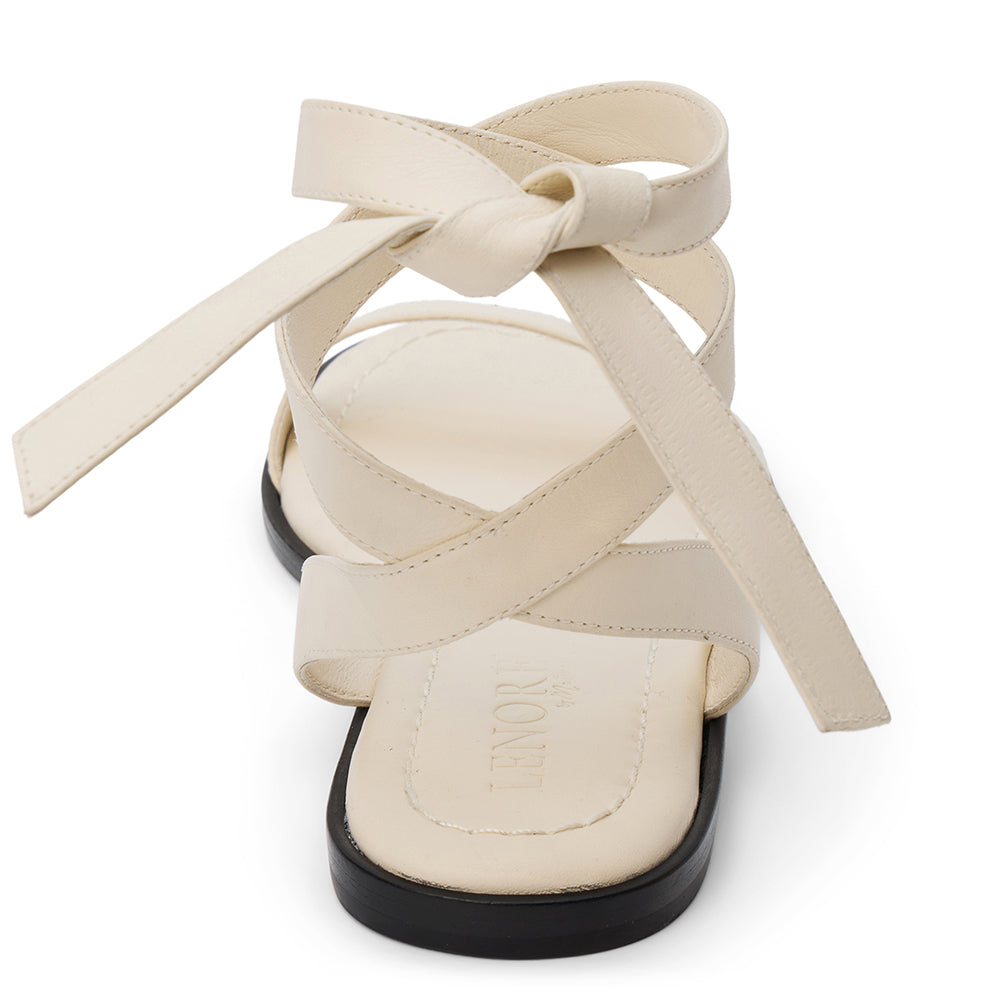 Matisse Footwear Danielle ankle wrap sandal Ivory
