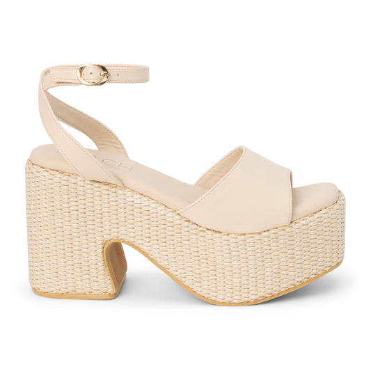 Matisse Footwear Arden platform sandal Ivory