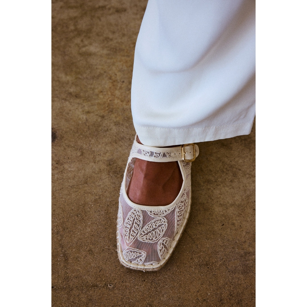 Matisse Footwear Meg mary jane flat Ivory Floral