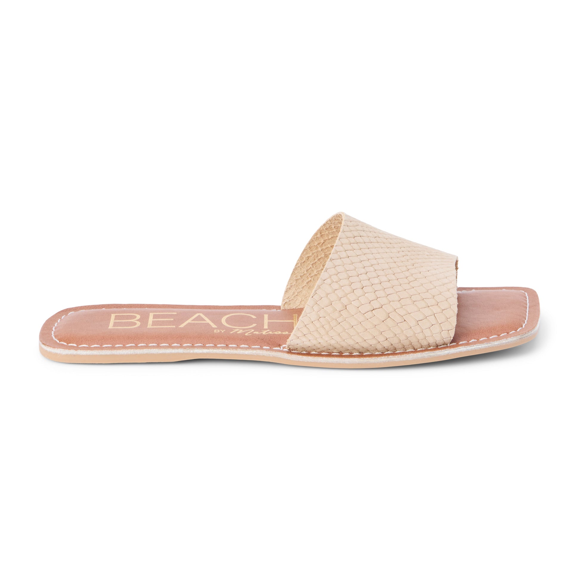 Matisse Footwear Bali slide sandal Taupe Snake