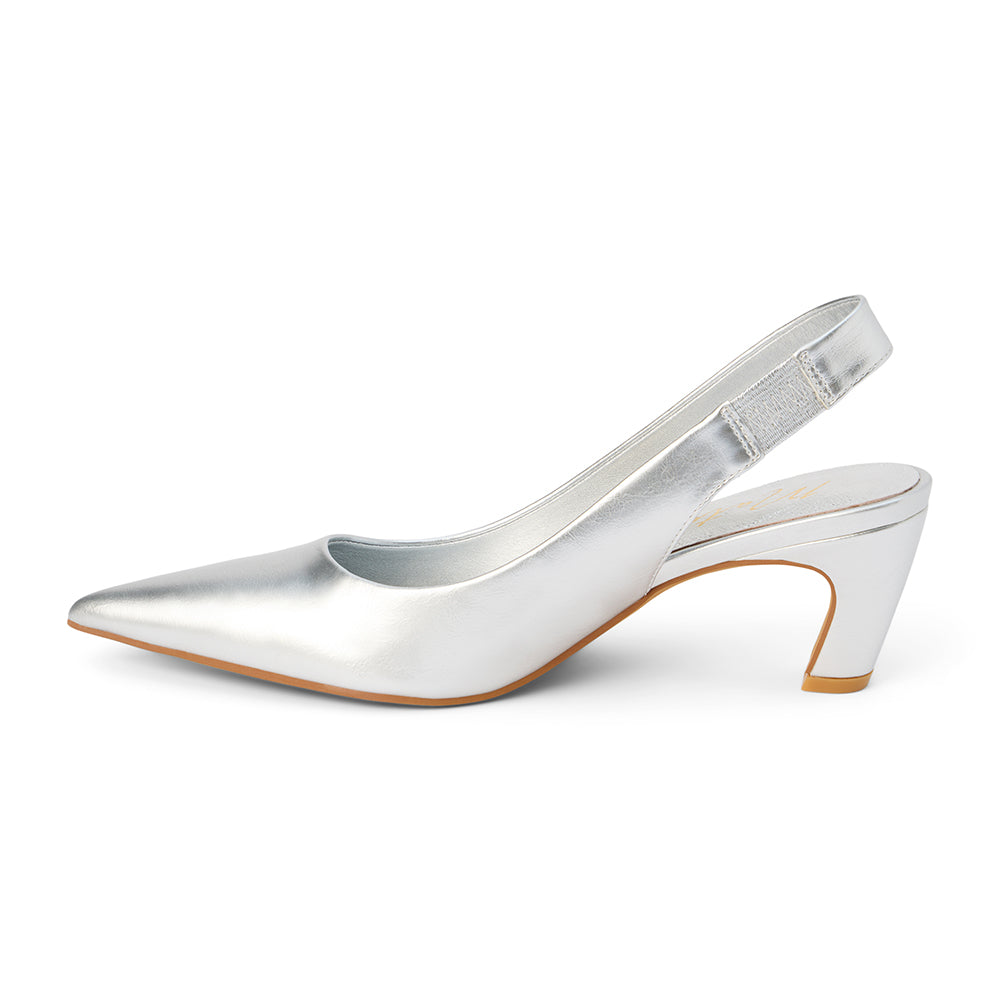 Matisse Footwear Leona slingback heel Silver