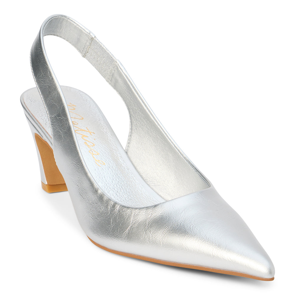 Matisse Footwear Leona slingback heel Silver