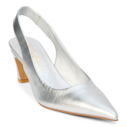 Matisse Footwear Leona slingback heel Silver