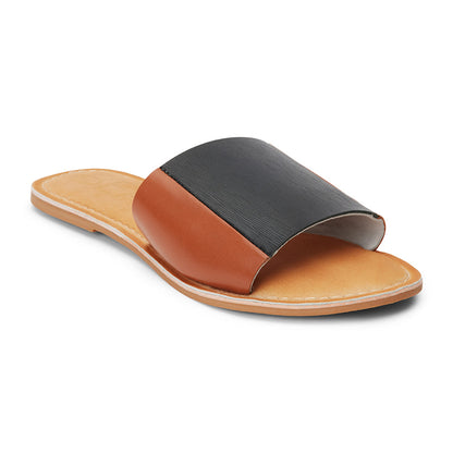 Matisse Footwear Bonfire slide sandal Tan/Black