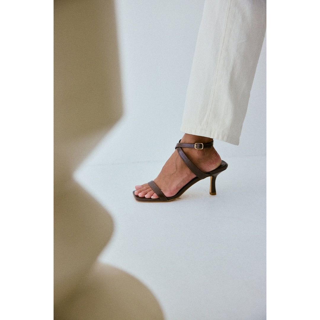 Matisse Footwear Breeze heeled sandal Chocolate