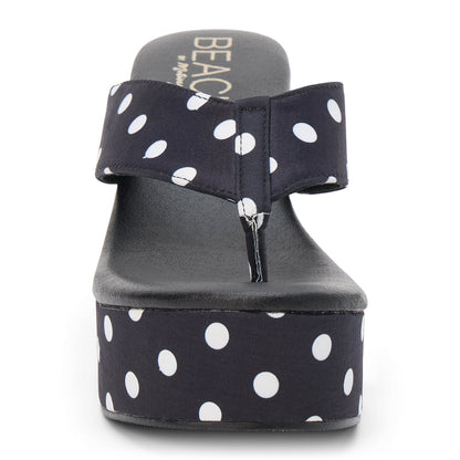 Matisse Footwear Bonnie platform sandal Black Polka Dot